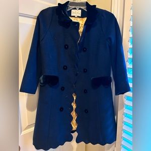 Rachel Riley Navy Skater Coat Sz 10Y